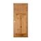 Trimlite Knotty Alder 3Panel Mission Interior Shaker 71/4" LH Prehung Door Brushed Chrome Hinges 2668ska8403LH26D714 - alternate 1